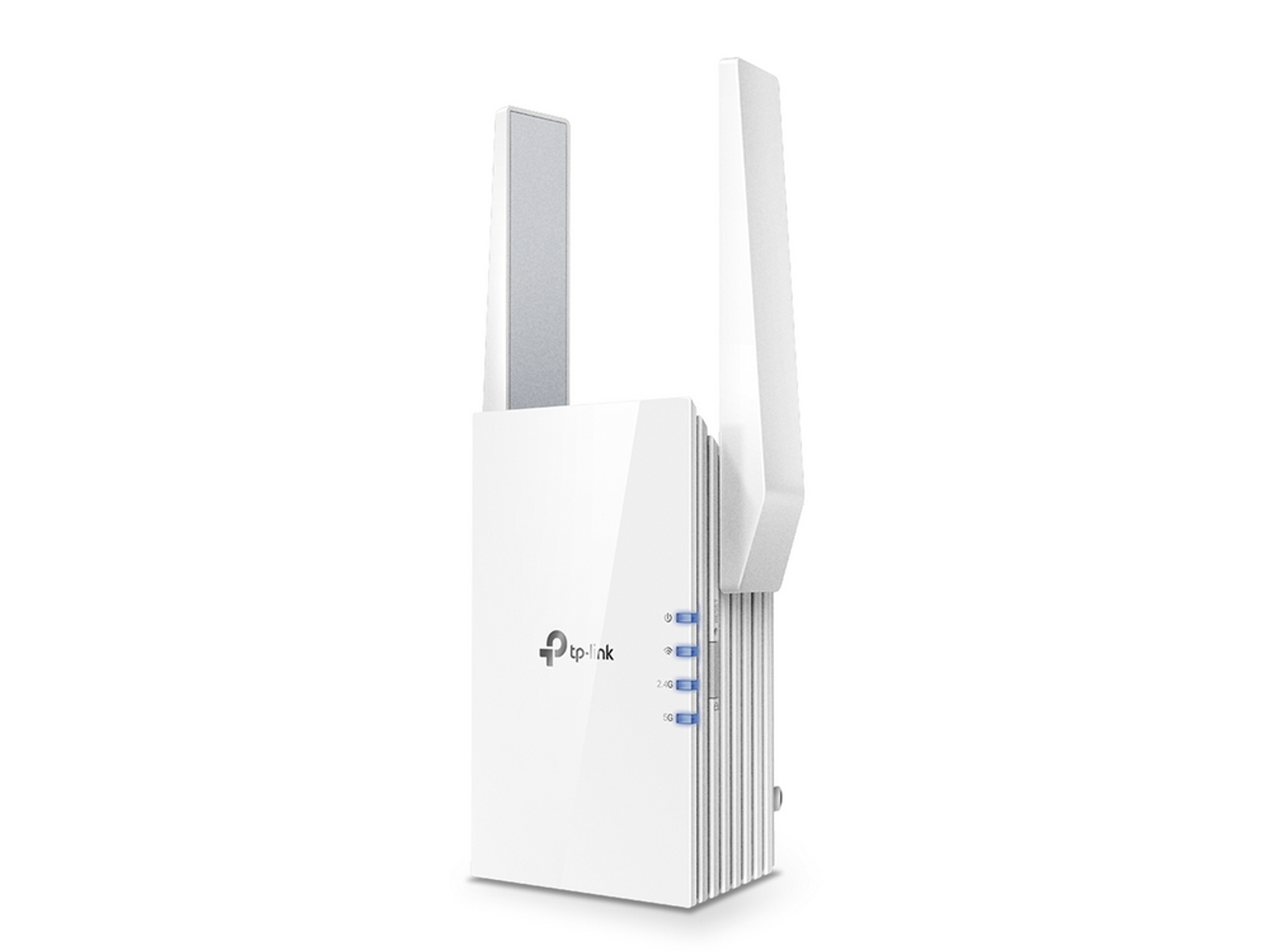 Weißer TP-Link WLAN-Extender mit zwei Antennen.