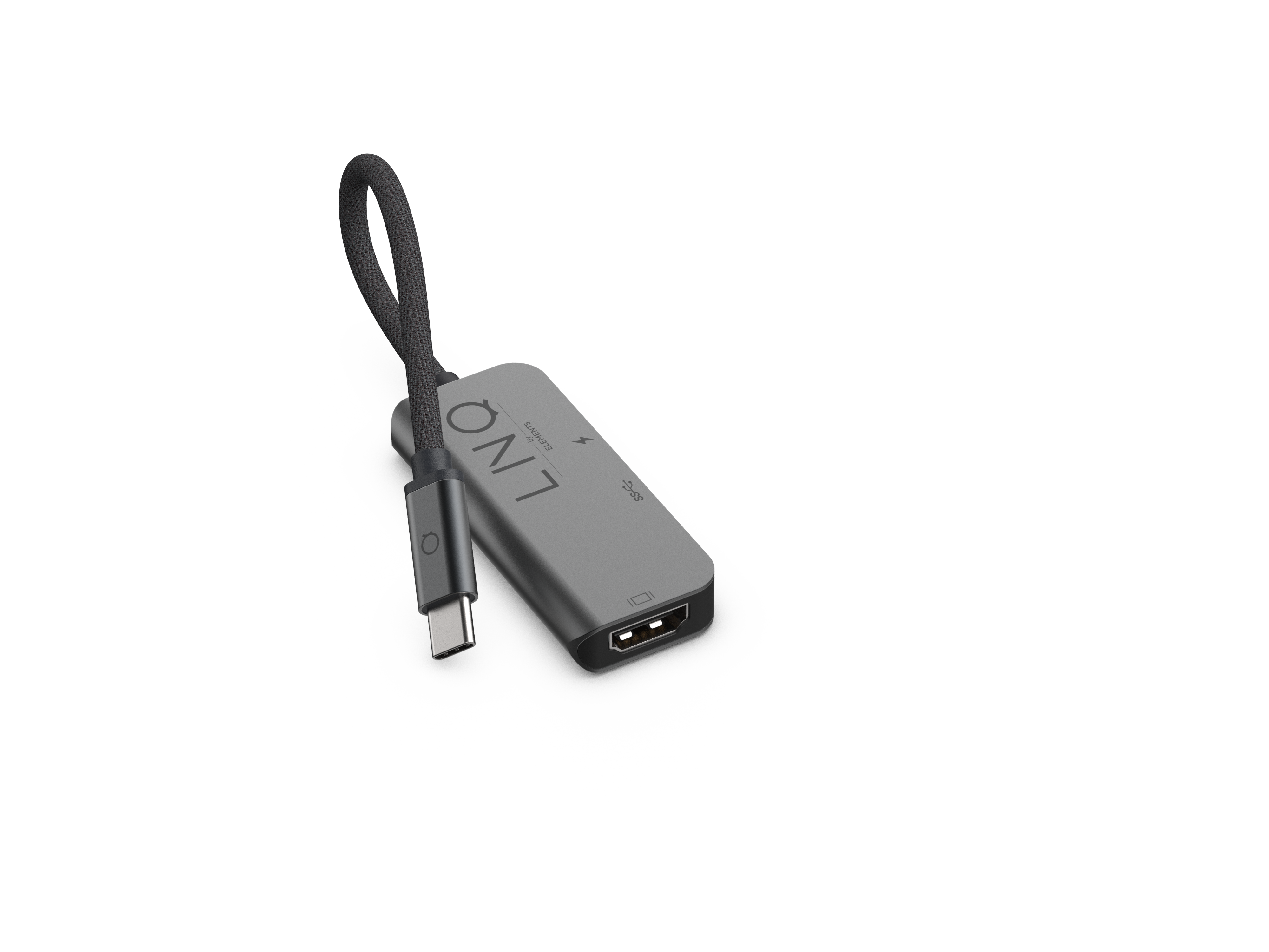 Hub, LINQ 3-in-1, USB-C Black, Grey