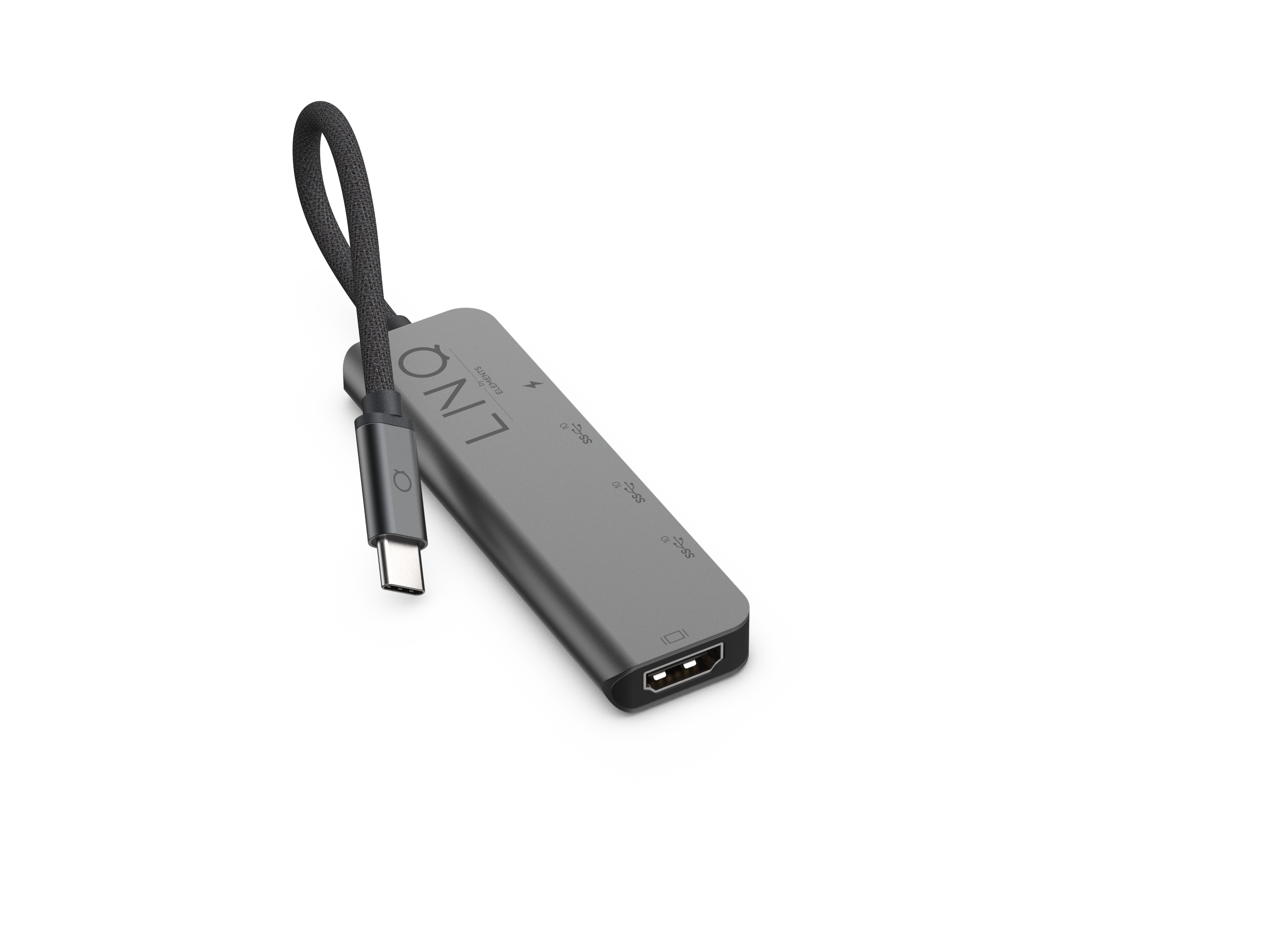 LINQ 5in1 Pro, Hub, USB-C Grey Black