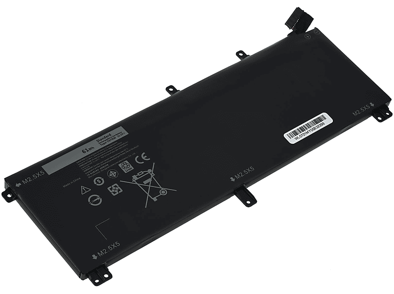 POWERY Dell Y758W Akku, Akku für 10.8 Typ 5650mAh Li-Polymer Volt,