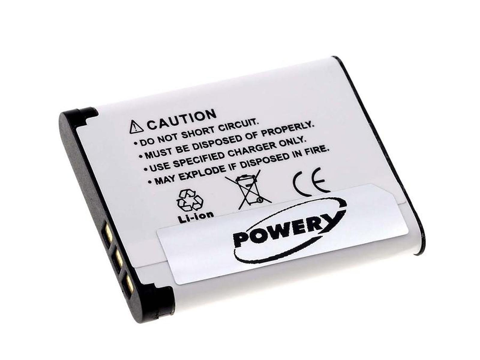 POWERY Akku für Toshiba Camileo Akku, Volt, Li-Ion SX500 620mAh 3.7