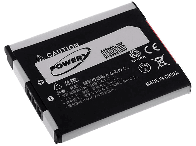 Akku, Akku Volt, für 600mAh Li-Ion Canon POWERY 132 3.7 IXUS