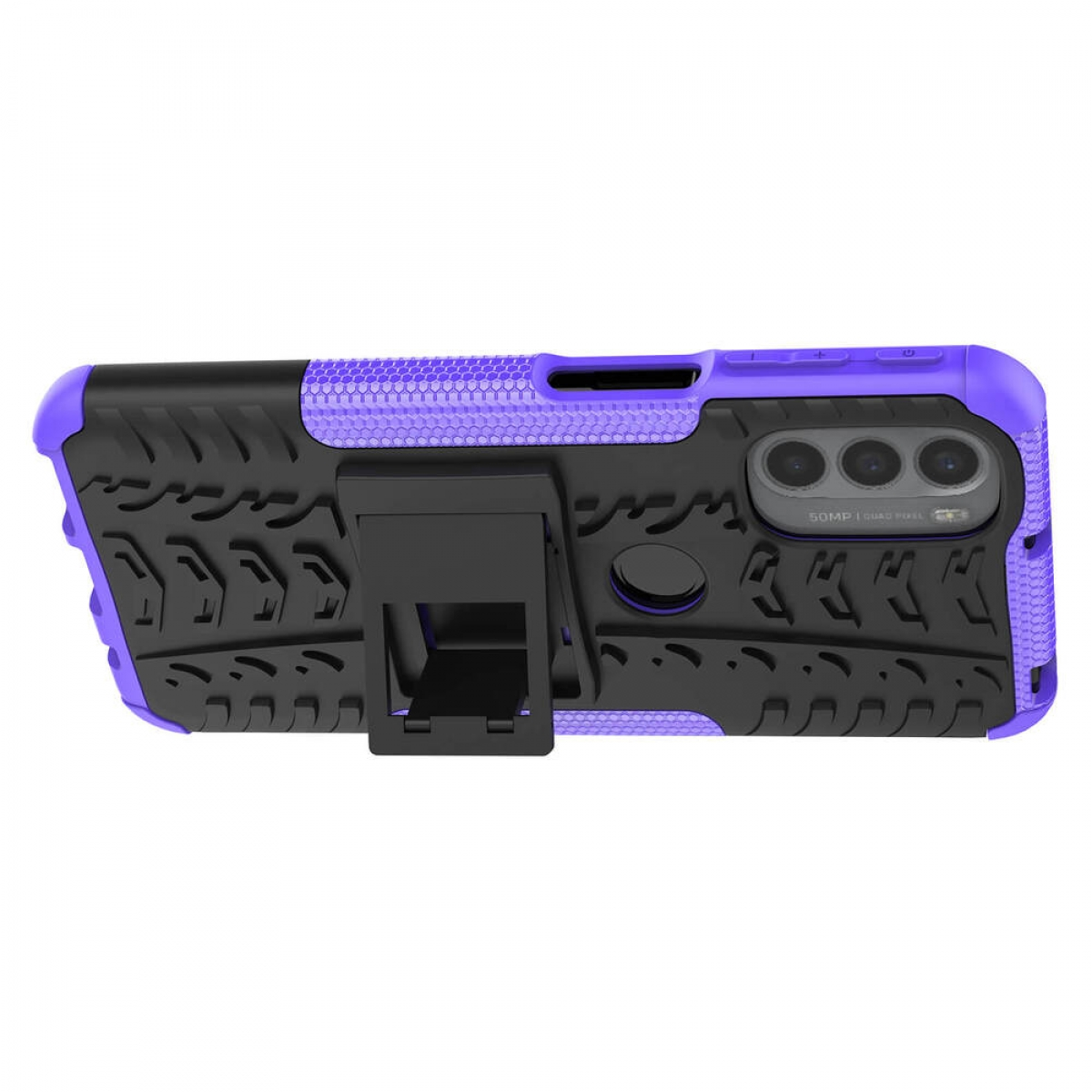 CASEONLINE 2i1, Backcover, Motorola, Moto G41, Violett