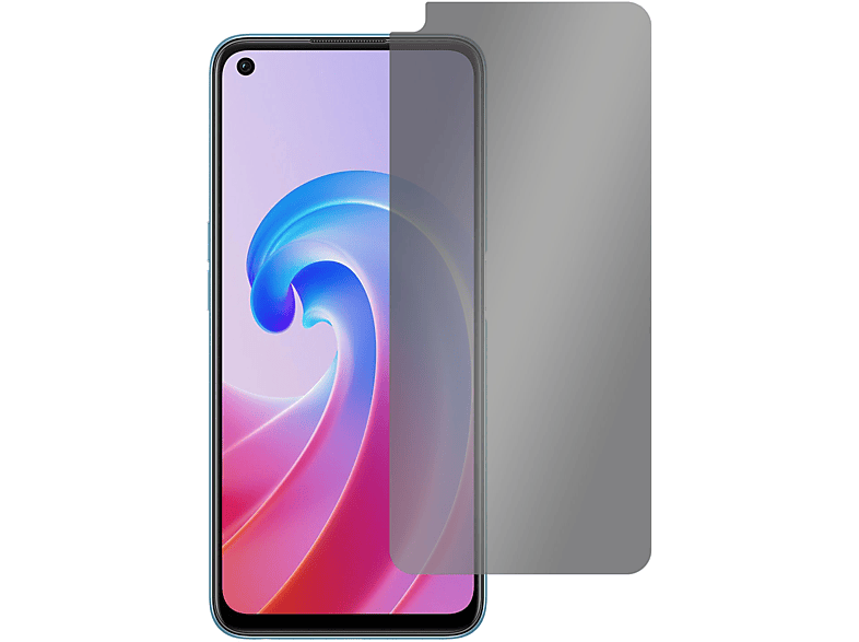 SLABO Blickschutz View Protection Schwarz 360° Displayschutz(für OPPO A96)