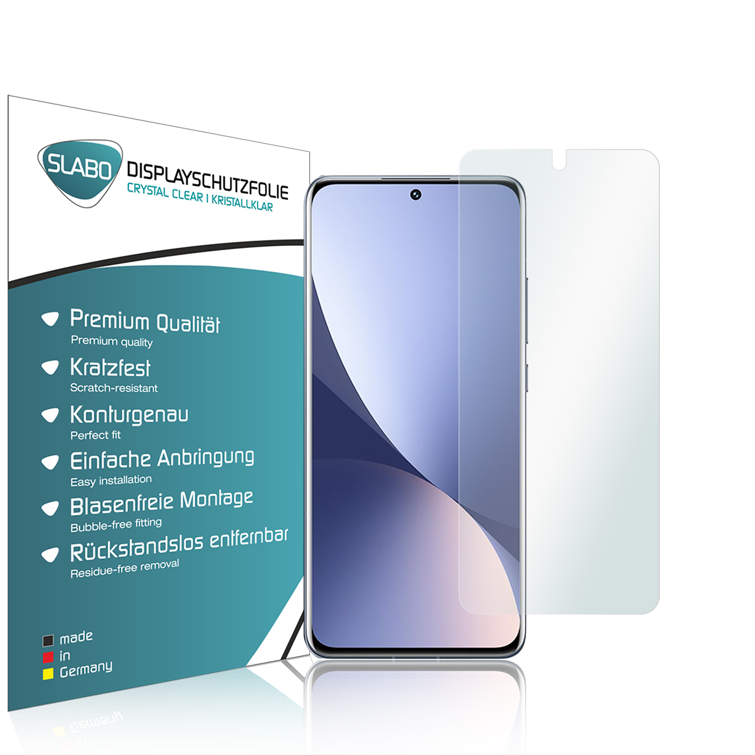 SLABO 4 Crystal Clear x (5G) Xiaomi Displayschutz(für | 12 12X (5G))