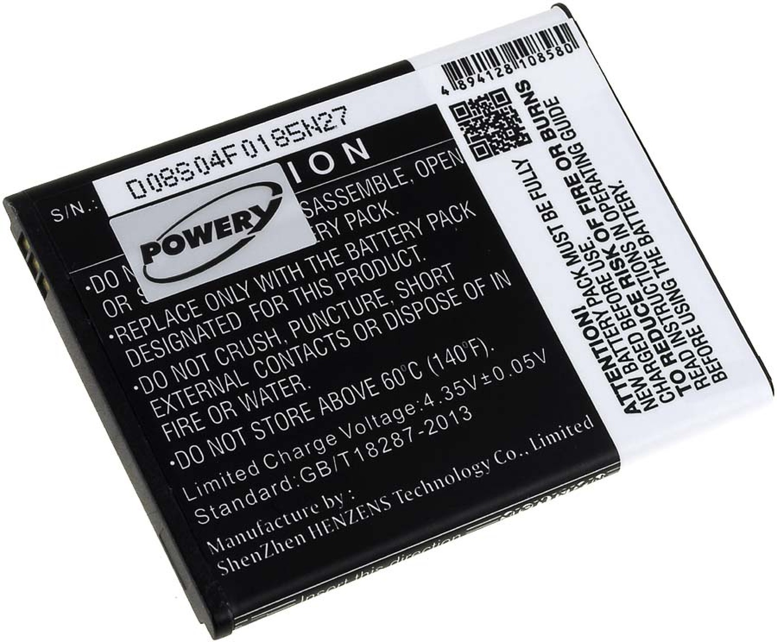 POWERY Akku für Typ Li-Ion BAT-A12 Akku, Volt, 3.8 2000mAh Acer