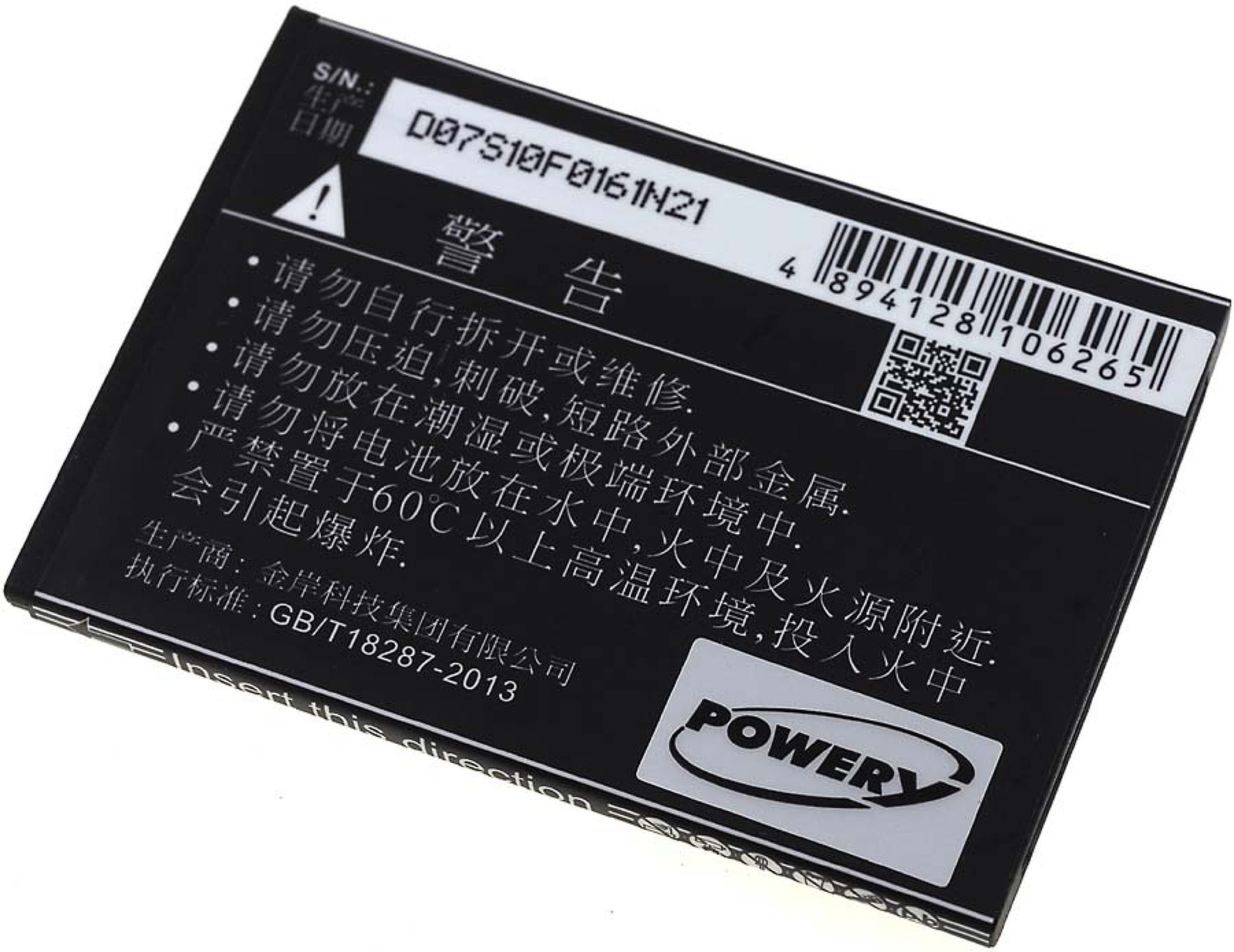 3.7 Akku, für 1150mAh Li-Ion Volt, POWERY E5573 Akku Huawei