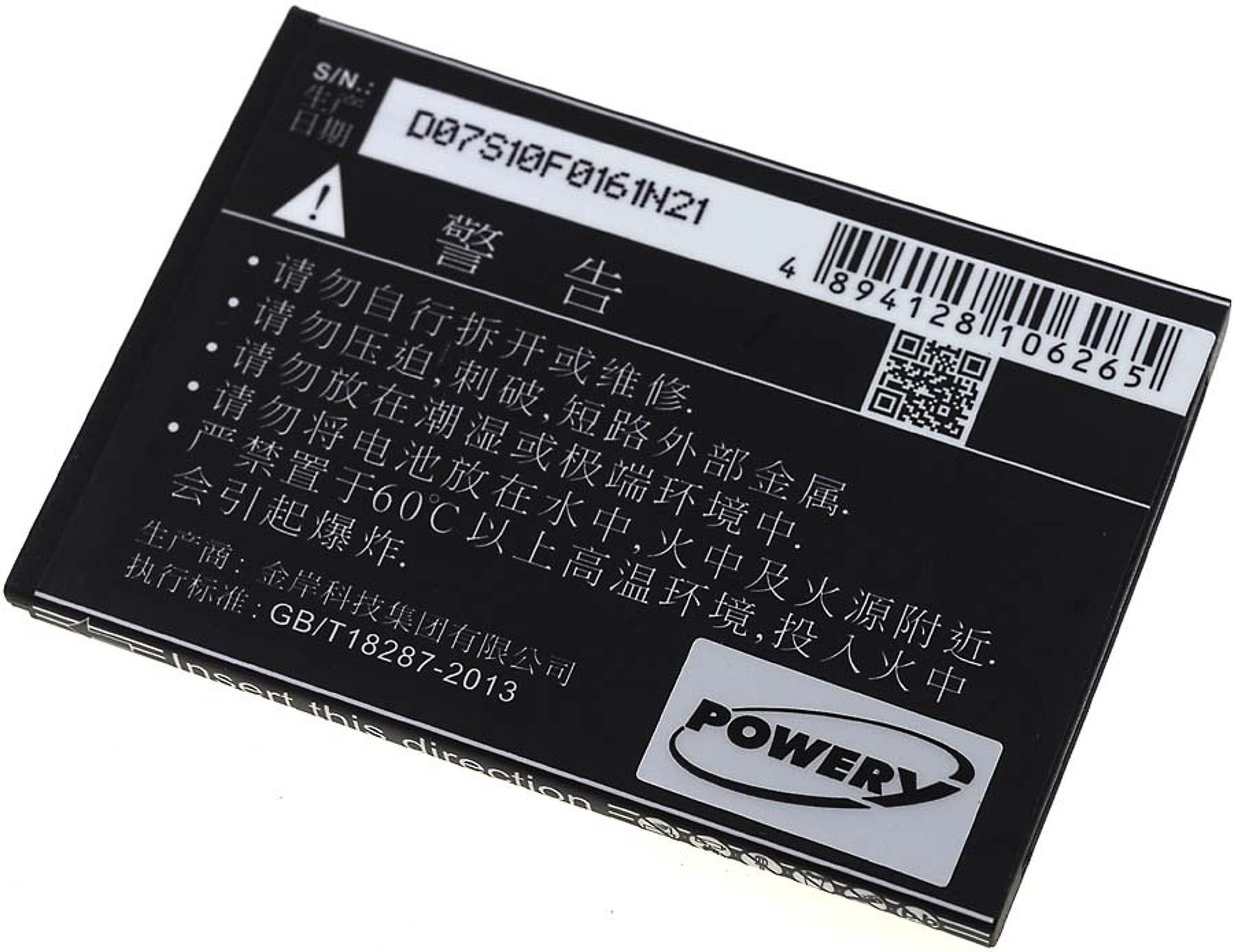 POWERY Akku Volt, Akku, E5577 Li-Ion für 1150mAh Huawei 3.7