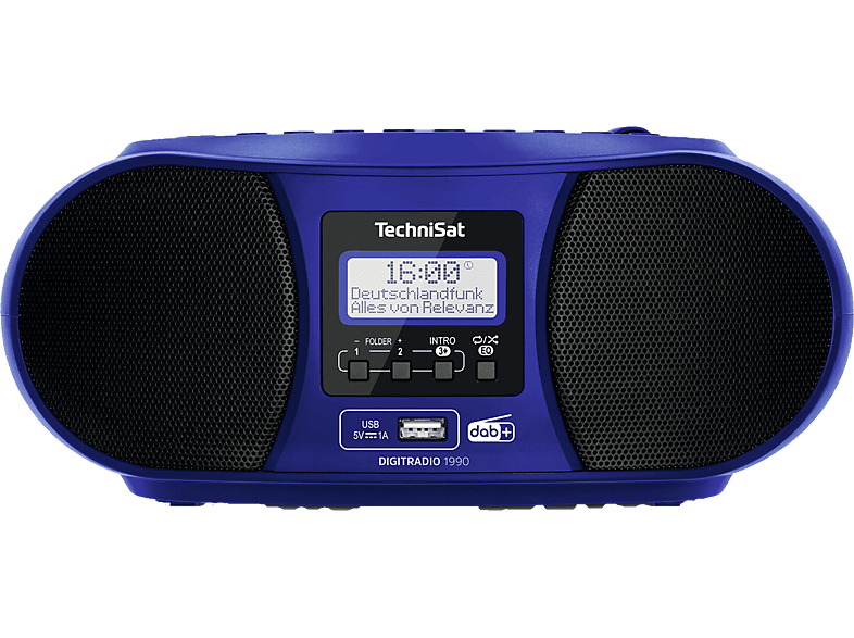 TECHNISAT DigitRadio 1990 DAB-Radio, Bluetooth, blau FM