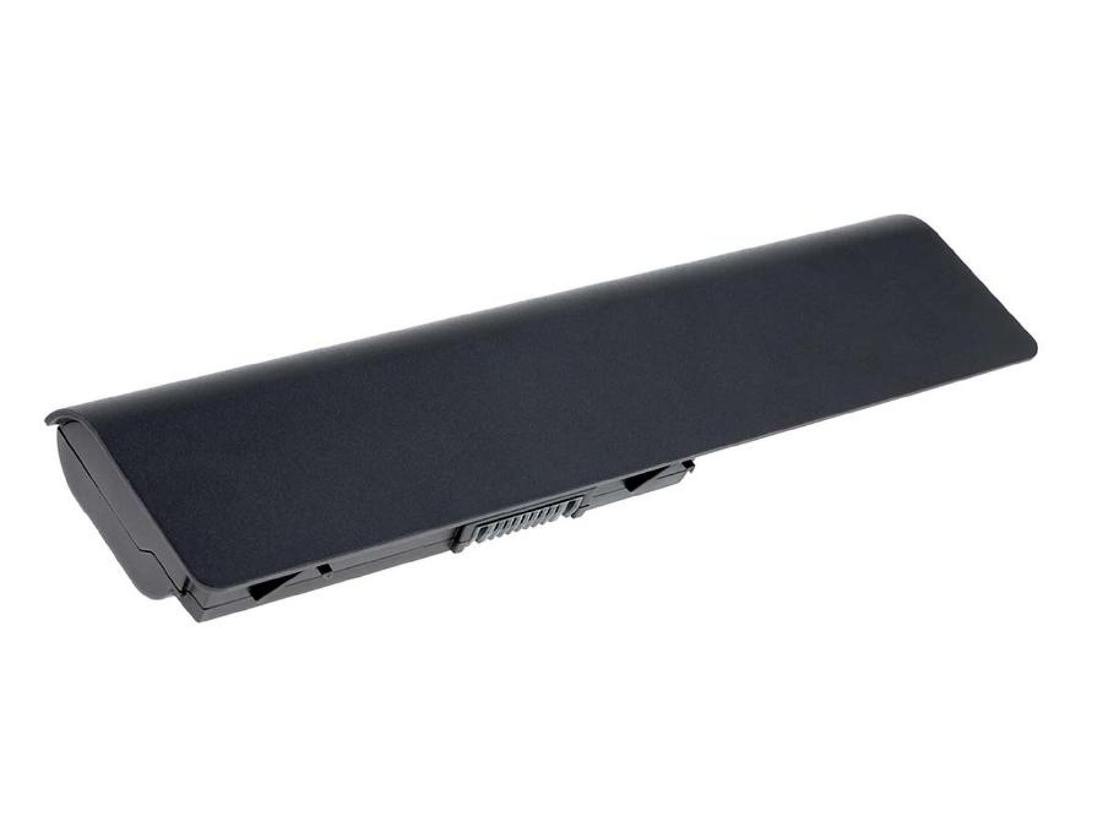 Una batería rectangular negra con un conector en el lateral.
