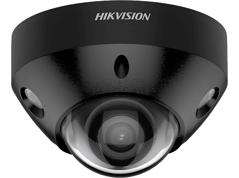 HIKVISION Hikvision DS-2CD2586G2-IS(2.8mm)(C)(BLACK) 8MP 4K AcuSense Dome Kamera mit Mikrofon Audio und Alarm, IP Kamera, Auflösung Video: 8 Megapixel