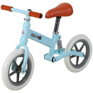 Bicicleta sin pedales - HOMCOM sin pedales, +2 años, sillín regulable, acolchado, 25kg