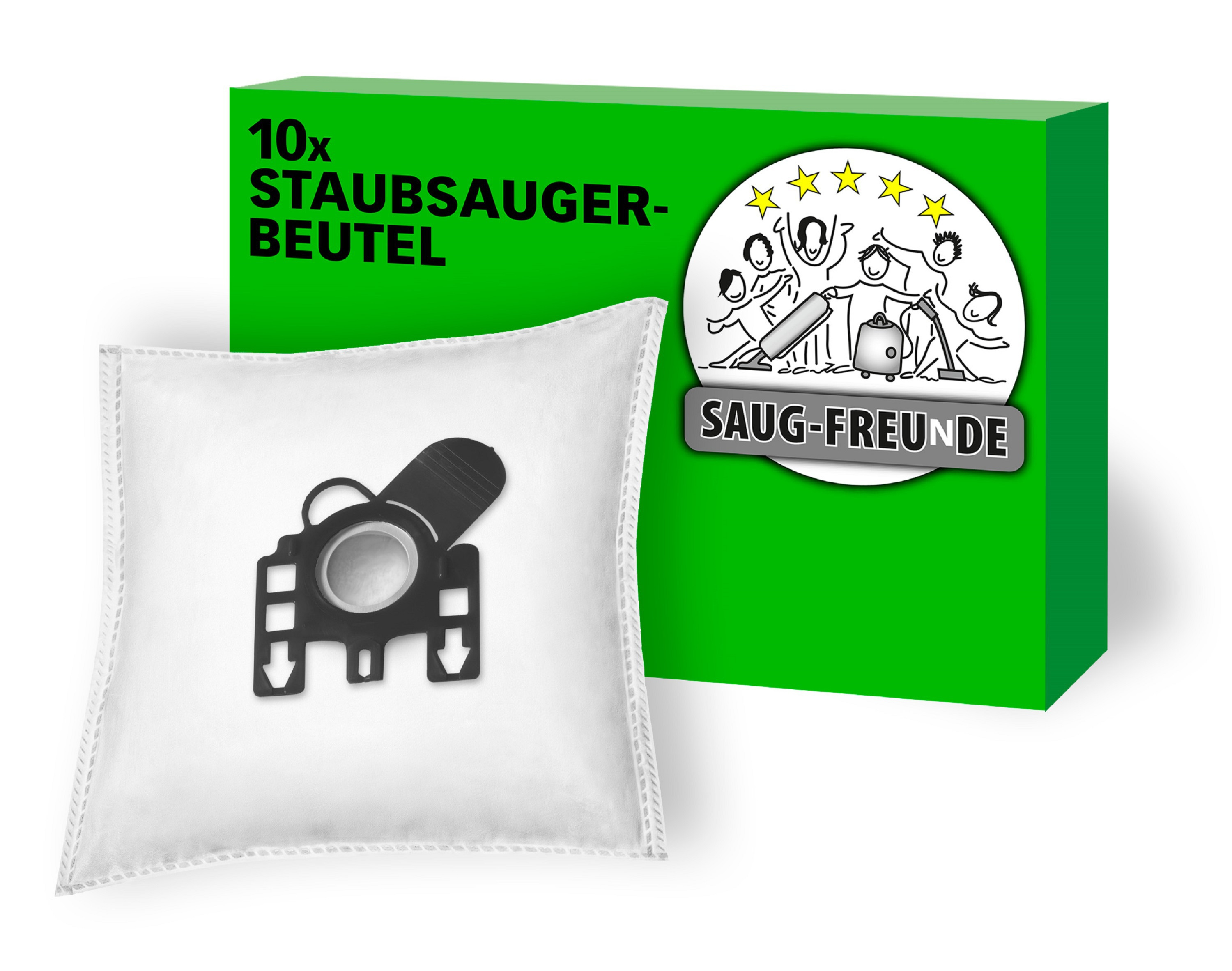 SAUG-FREUNDE 10x Staubsaugerbeutel