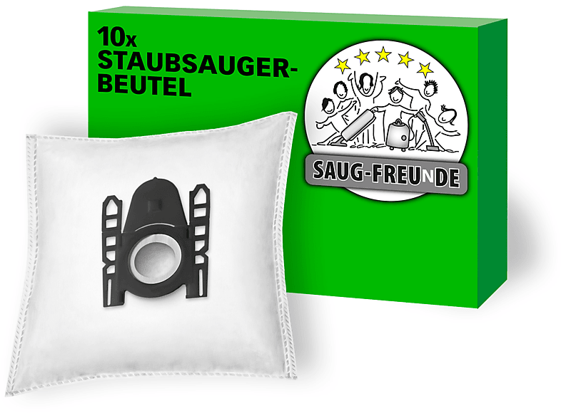 SAUG-FREUNDE 10x Staubsaugerbeutel