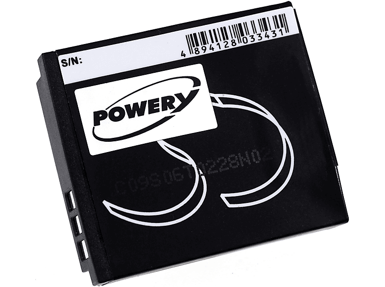 POWERY Akku HMX-Q10 3.7 Volt, für 1250mAh Samsung Li-Ion Akku