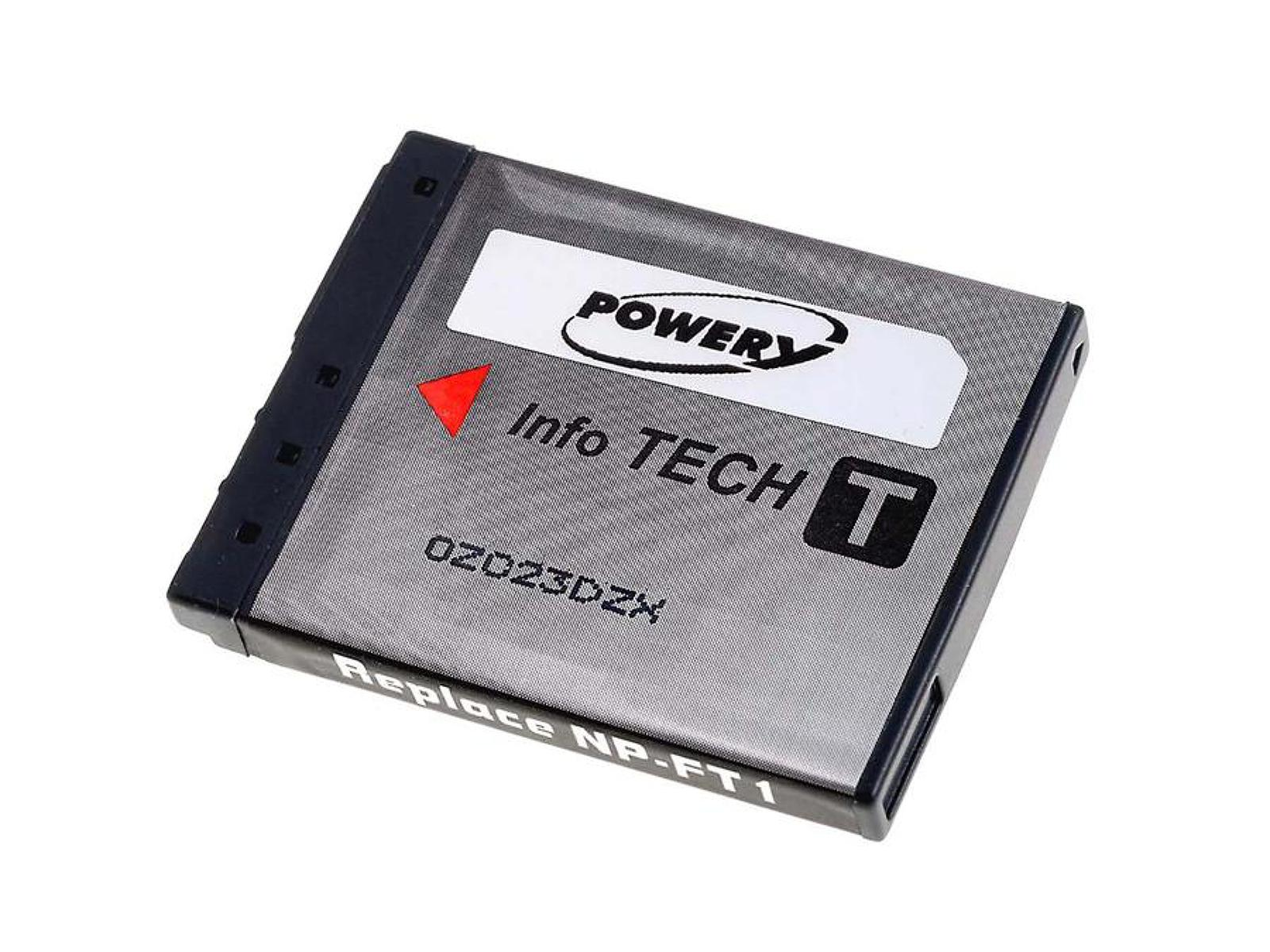 POWERY Akku für Sony DSC-T10/B Li-Ion 3.6 700mAh Akku, Volt