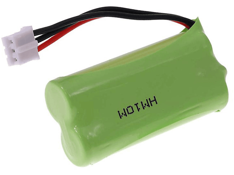 POWERY Akku für 2.4 Volt, 600mAh NiMH DECT Akku, 215 Philips