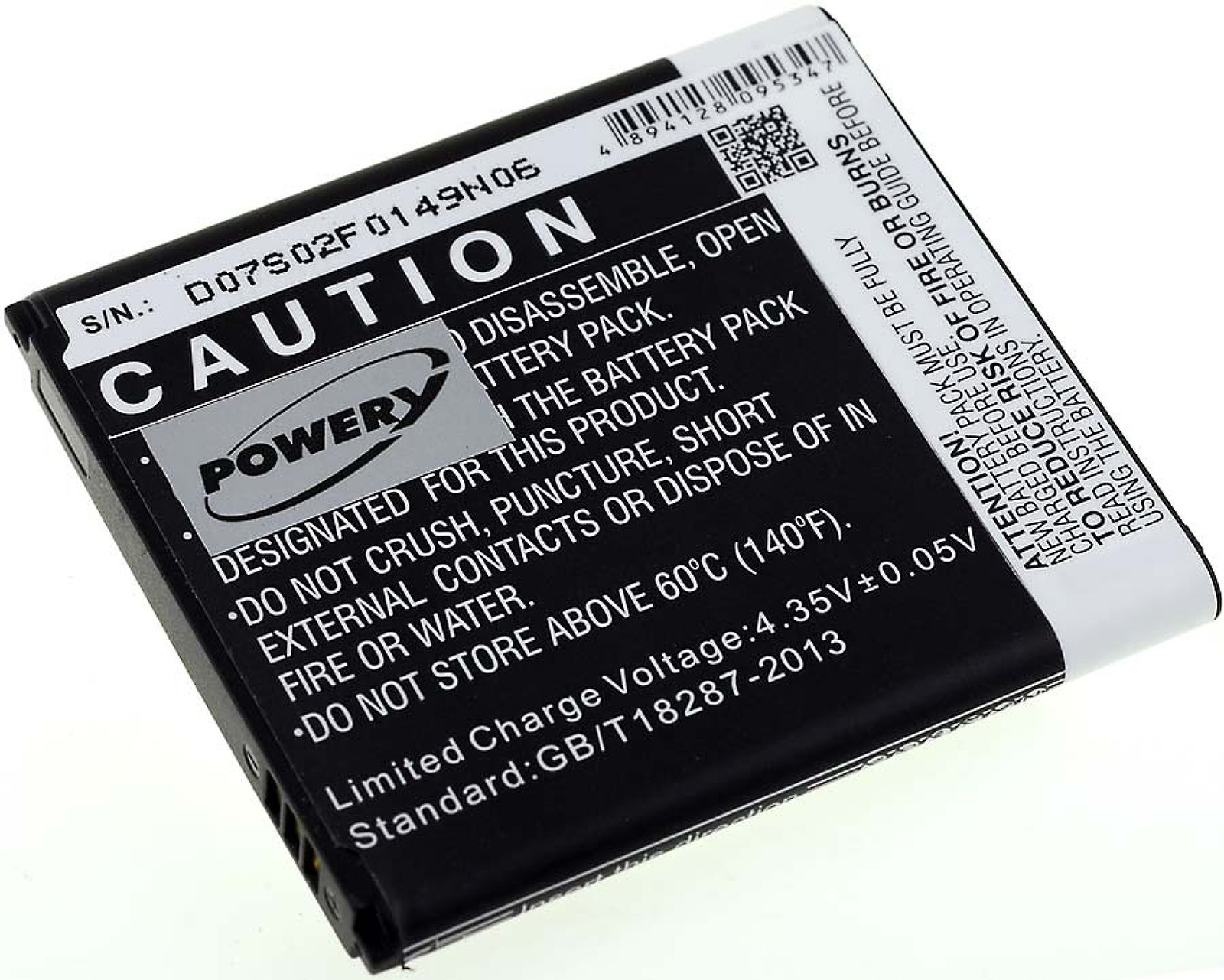 POWERY Akku für Samsung SM-G3559 Li-Ion 2000mAh Volt, Akku, 3.8