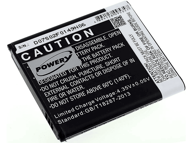 POWERY Akku für Samsung SM-G3559 Li-Ion 2000mAh Volt, Akku, 3.8