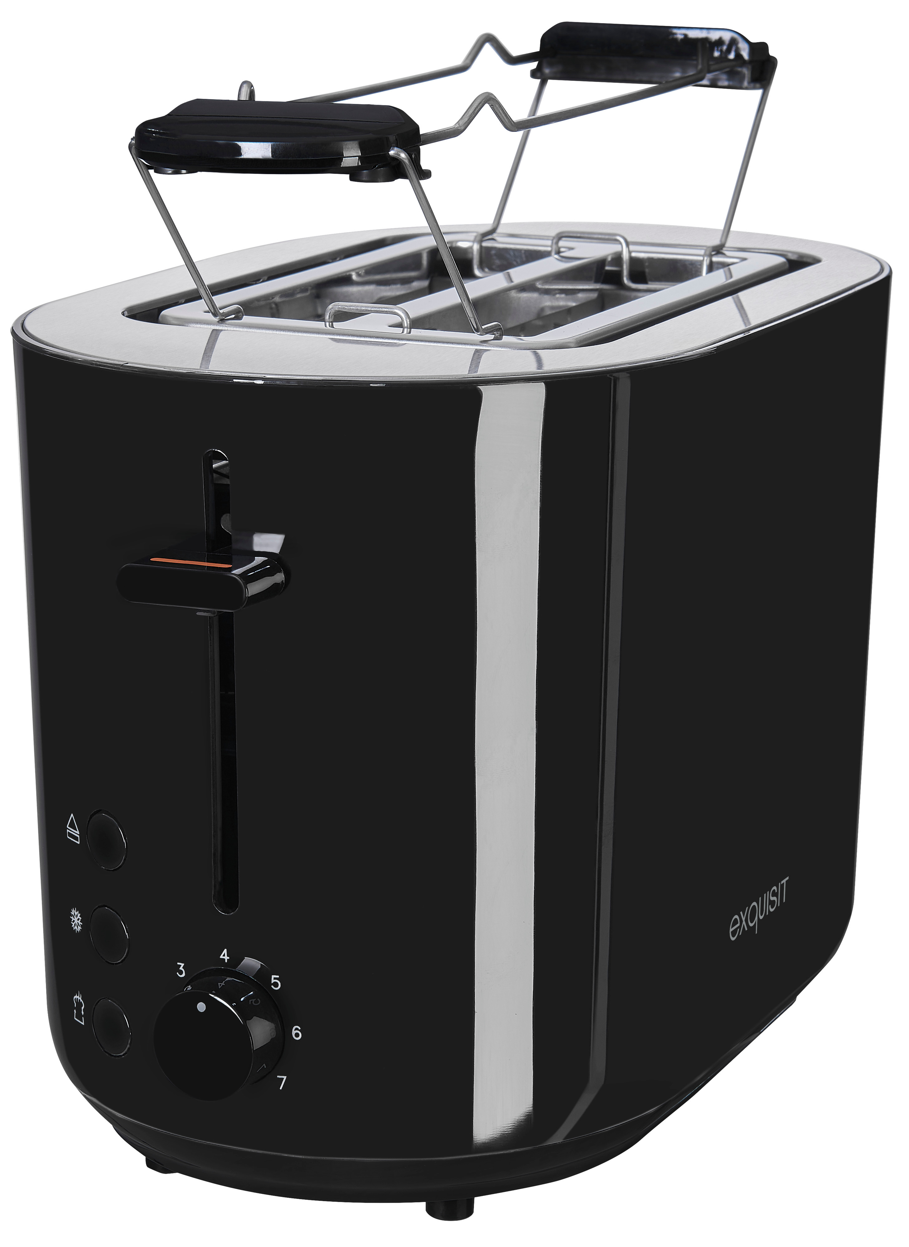 TA 6103 (850 Schwarz Toaster swi Watt, EXQUISIT 2) Schlitze: