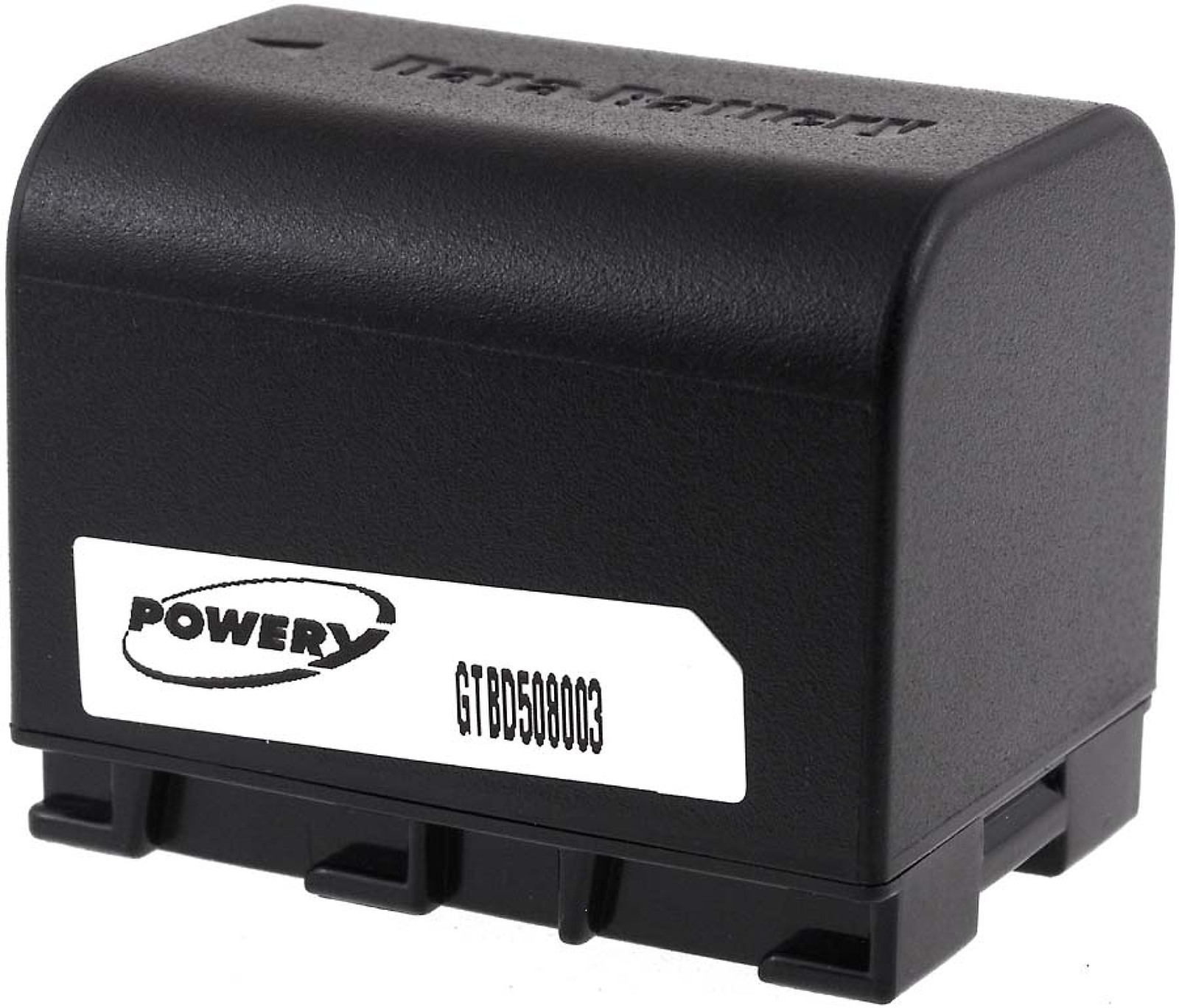 Batería negra con etiqueta blanca 'POWER' y 'GTBD500003'.