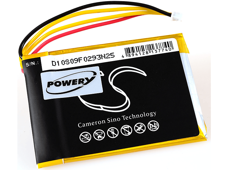 POWERY 730mAh Go Akku, 2H 3.7 Akku Volt, JBL Li-Polymer für