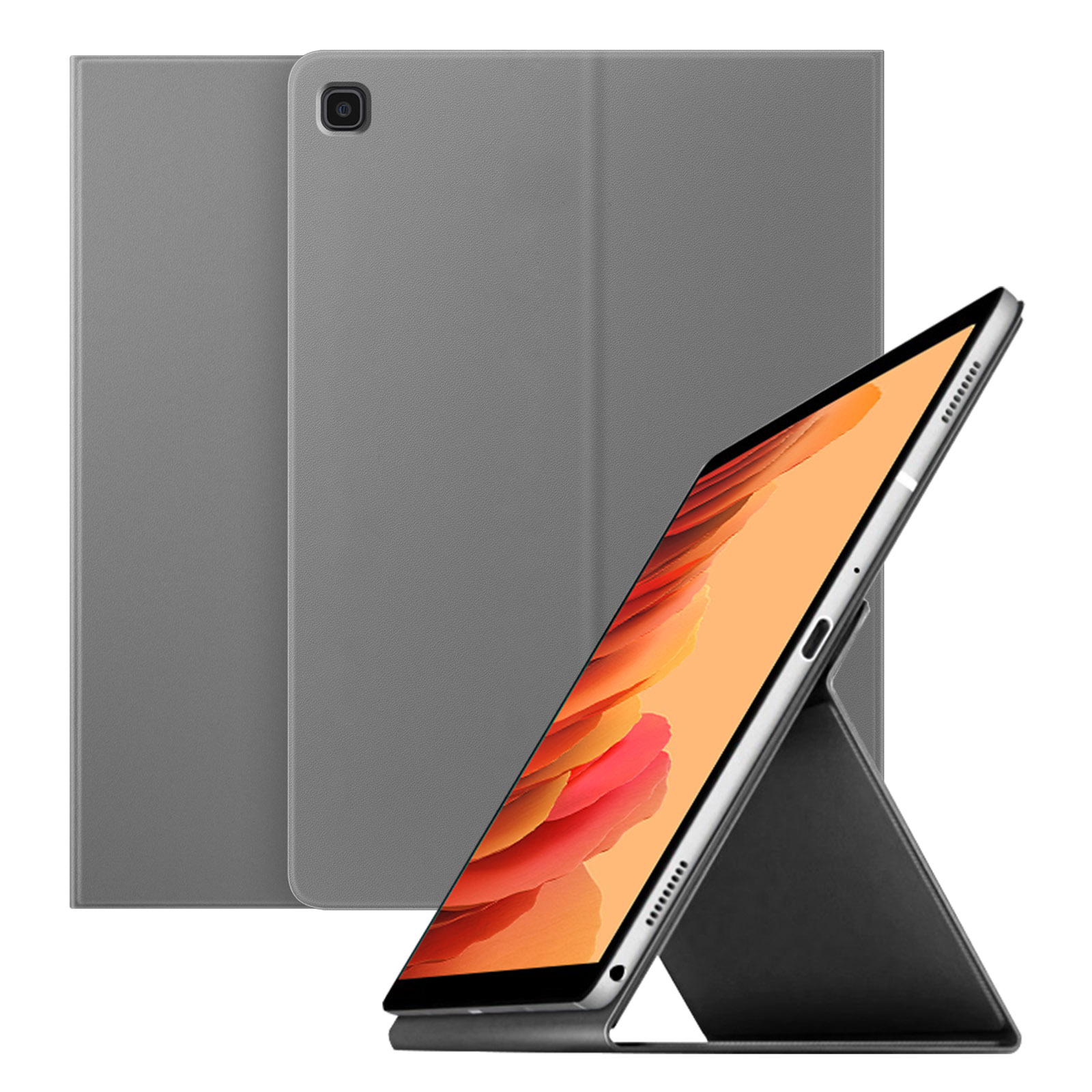Case/Cover Book schwarz Cover Galaxy für SAMSUNG für Samsung Bookcover Tablet Stoff, Tab A7