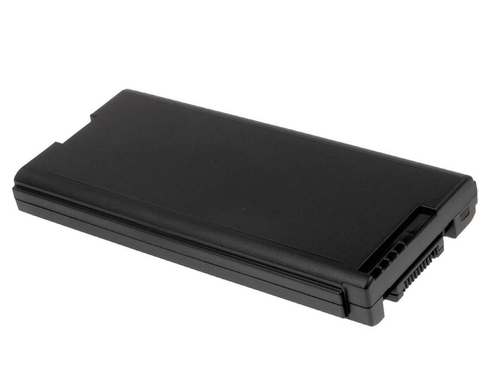 Una batería plana y negra. Tiene forma rectangular, con un conector en un lado.