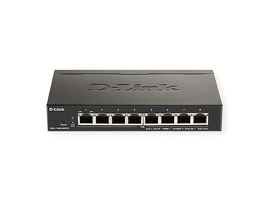 Switch  - DGS-1100-08PV2 D-LINK, Negro