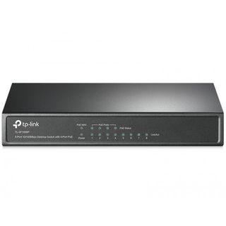 TP-Link TL-SF1008P Switch PoE 8 Puertos  - TL-SF1008P TP-LINK, 1,0 kbps Mbps, 8 puertos Ethernet, Gris