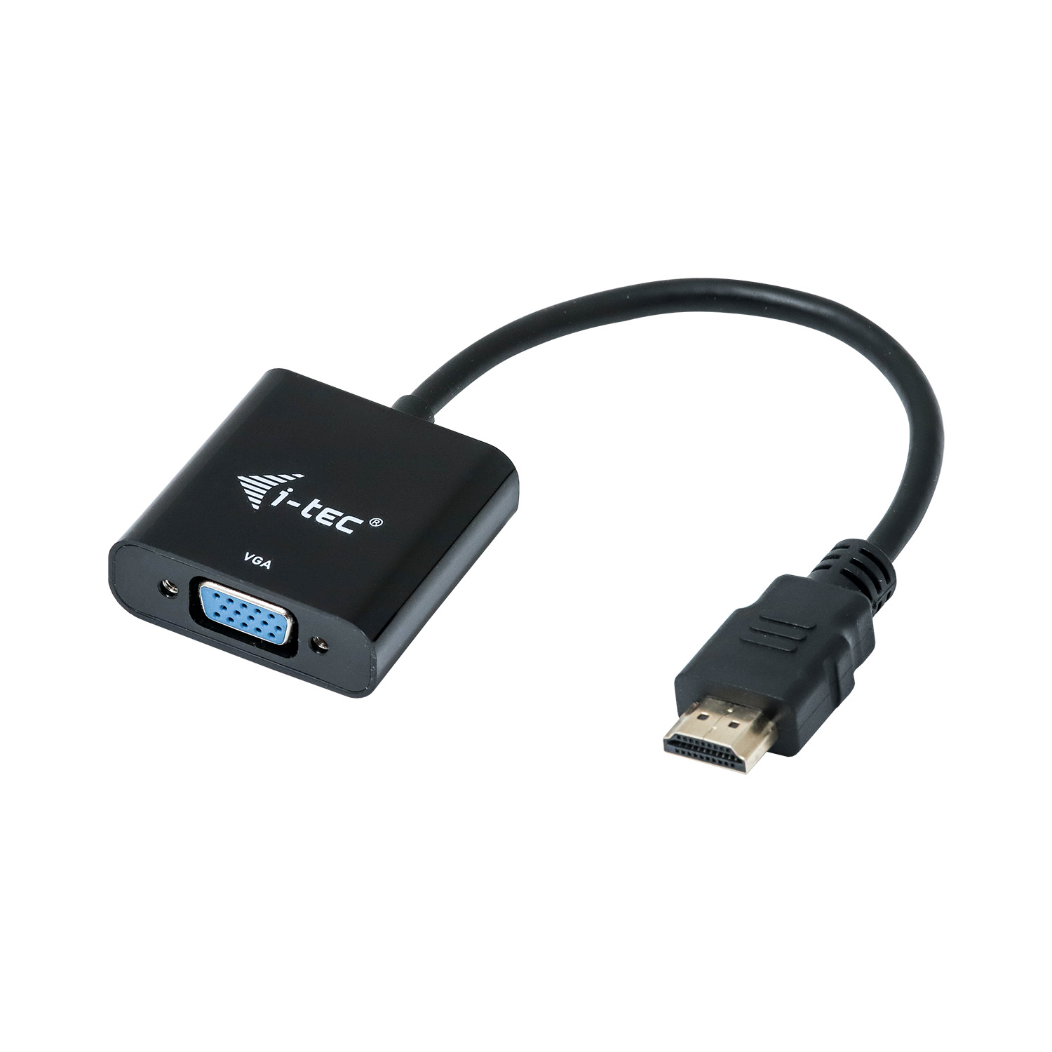 I-TEC HDMI2VGAADA Video Adapter, Schwarz