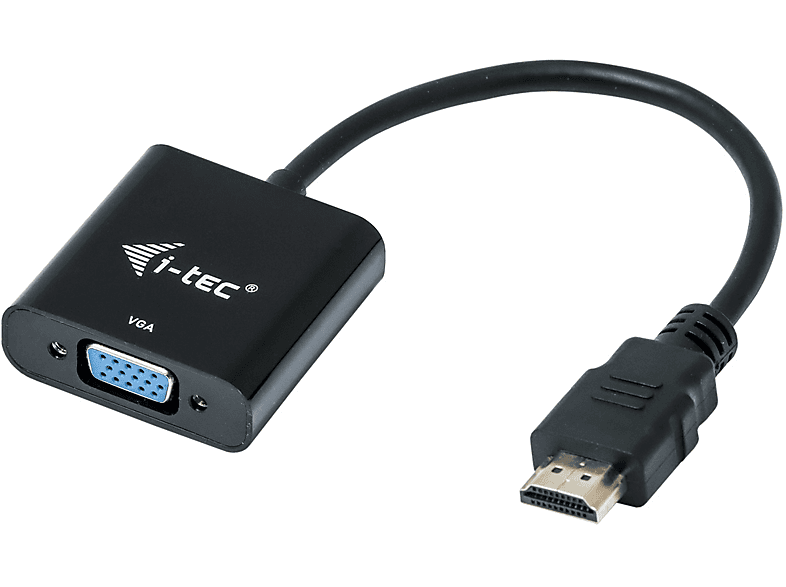 I-TEC HDMI2VGAADA Video Adapter, Schwarz | Kabel & Adapter