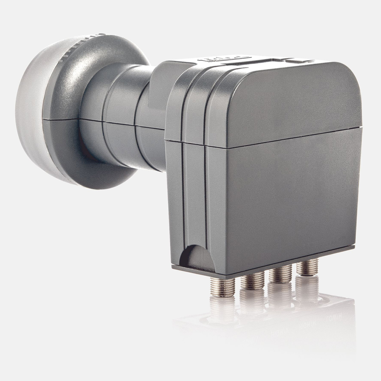 Fuba DEK 417 Quad LNB 4 Teilnehmer - Universal LNB 4fach mit LTE-Filter für Vier Teilnehmer/Receiver/TV - HDTV- und UHD-(4K/8K) tauglich, optimierte Mobilfunkabschirmung - mit Wetterschutzgehäuse