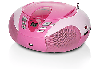 LENCO SCD-37 USB Radiorecorder, Pink