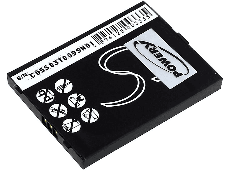 POWERY Akku für SanDisk Sansa E250 Li-Ion Akku, 3.7 Volt, 750mAh