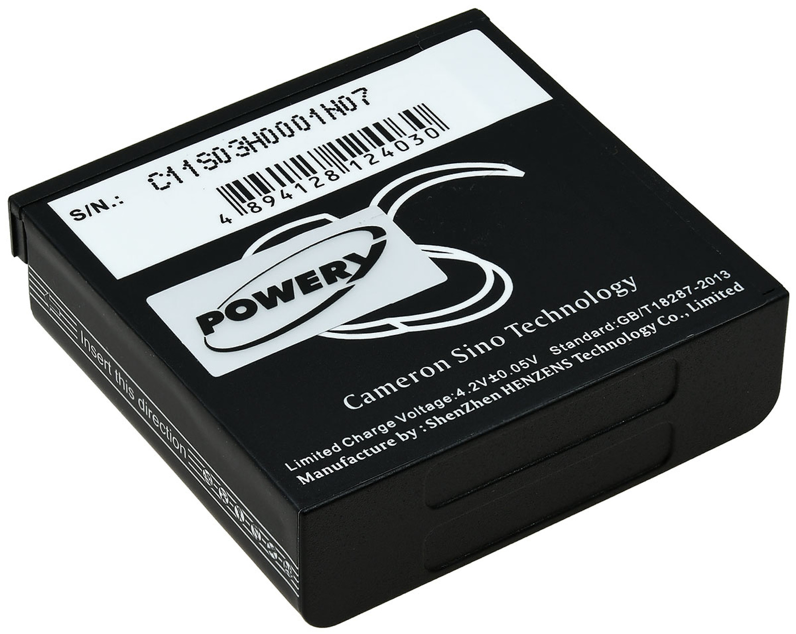 POWERY Akku für Volt, 3.7 im1836 1900mAh Polaroid Li-Ion Akku