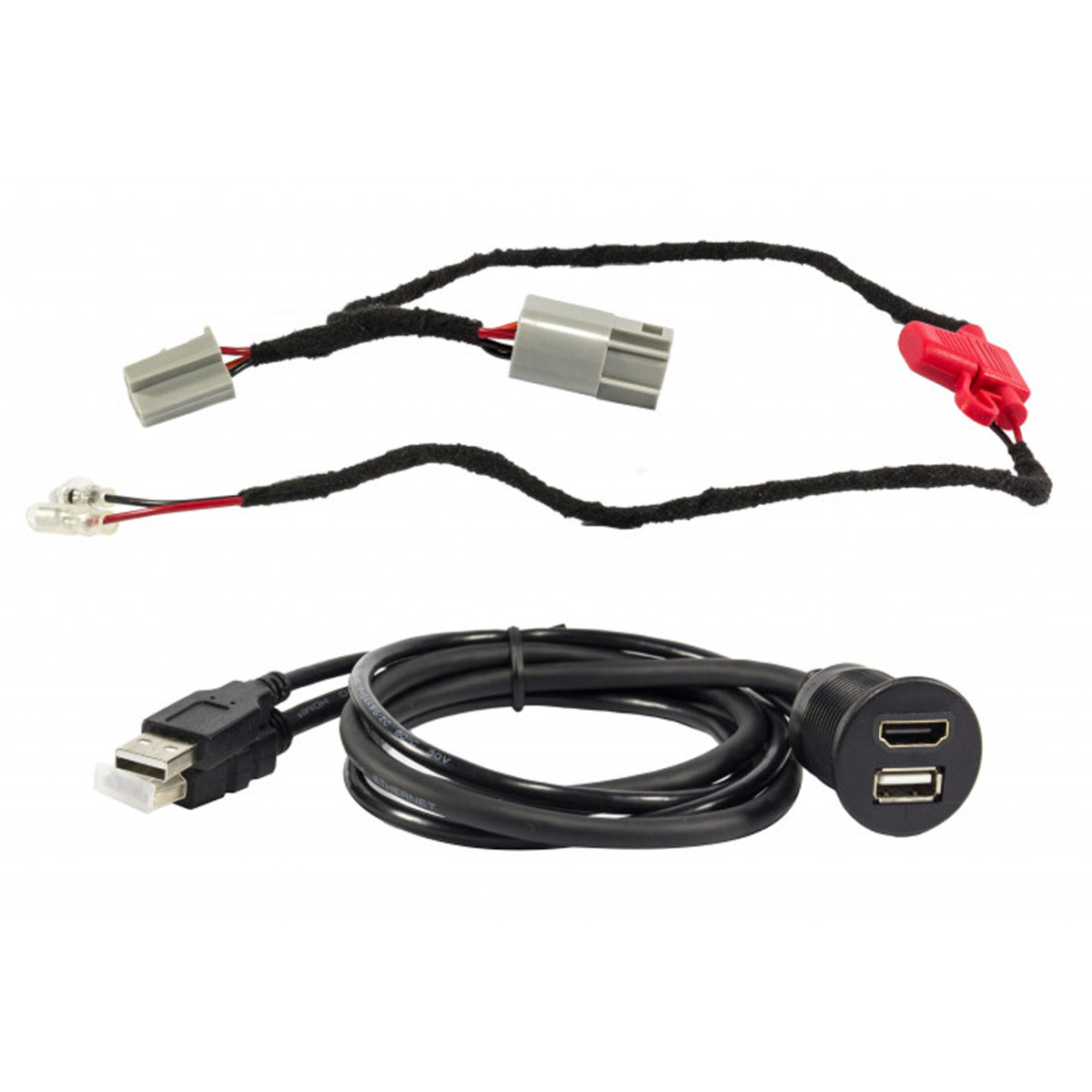 MAXXCOUNT USB+HDMI Qi-Smartphone-Ablagefach Fiat, Schwarz Volt, Citroen, 5 Peugeot