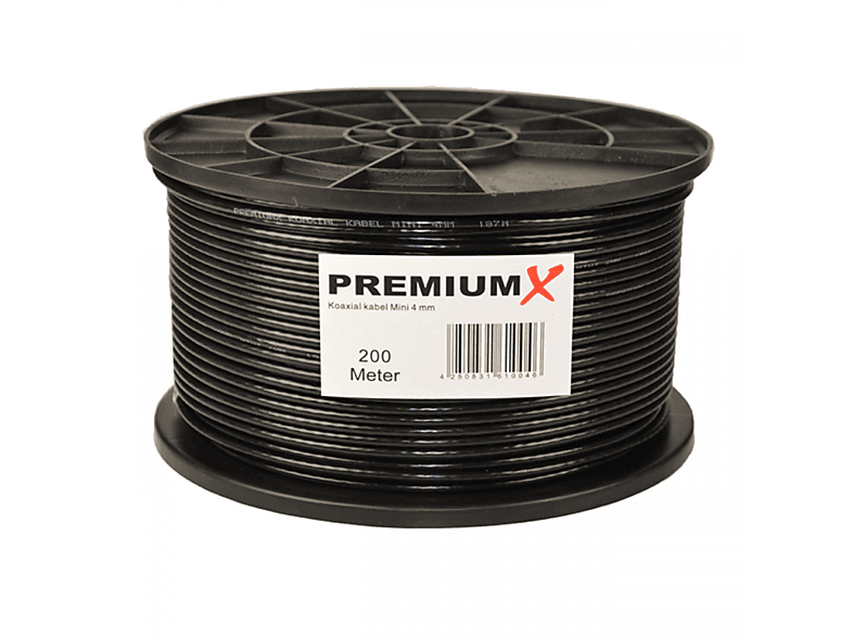schwarz PREMIUMX PX-Kabel Antennenkabel MINI-200m