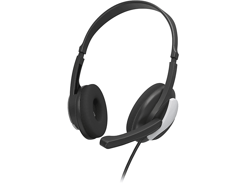 HAMA HS-P100 Headset V2, Schwarz/Silber On-ear