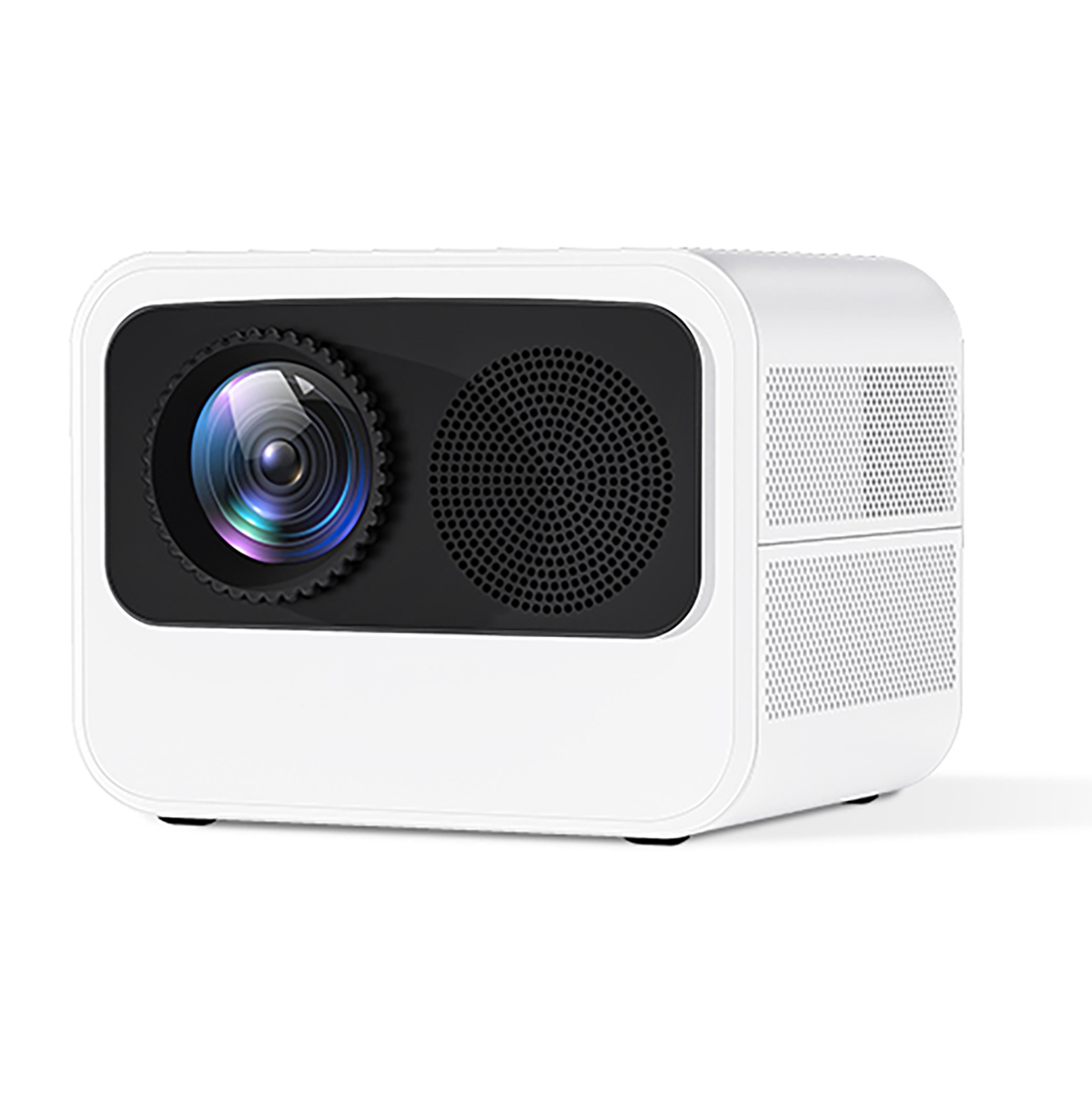 Proyector LED - Y6 CLOVER FITNESS, 1920x1080, Full-HD, Blanco