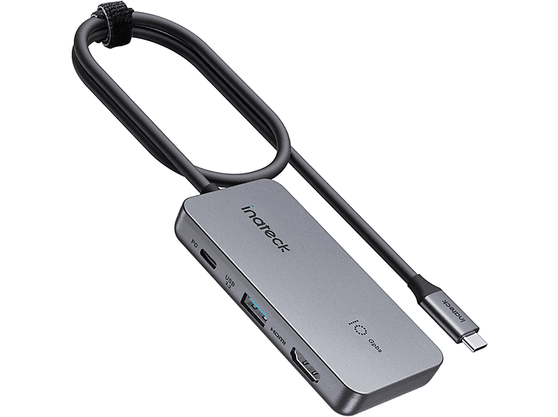INATECK USB C Hub mit 7 Ports, USB 3.2 Gen 2 Geschwindigkeit, 50cm