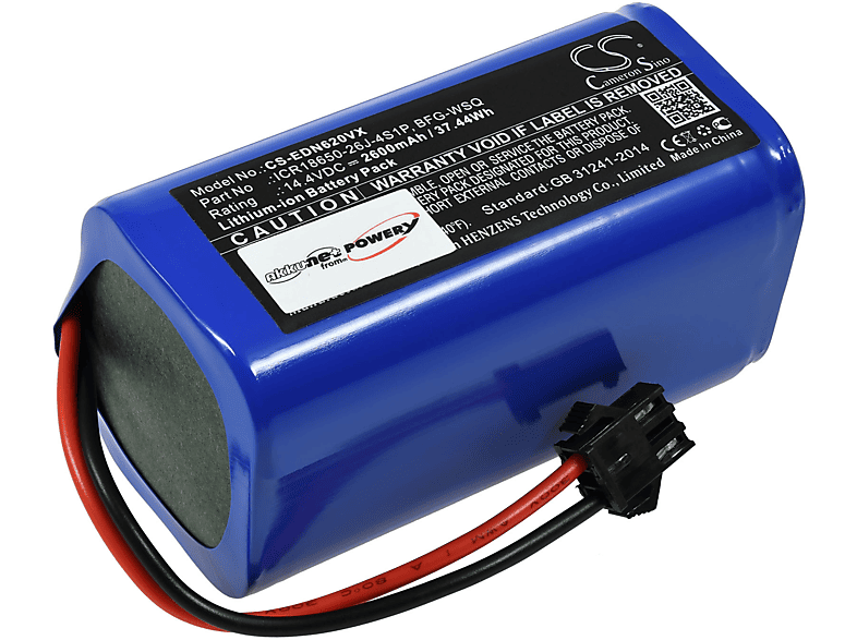 POWERY Akku für eufy RoboVac 30C Max, 35C Li-Ion Akku, 14.4 Volt, 2600mAh