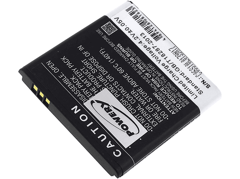 POWERY Akku Li-Ion 1200mAh Telme für 3.7 Emporia C155 Akku, Volt