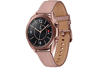 SAMSUNG Galaxy Watch 3 Smartwatch Echtleder Armband, bronze