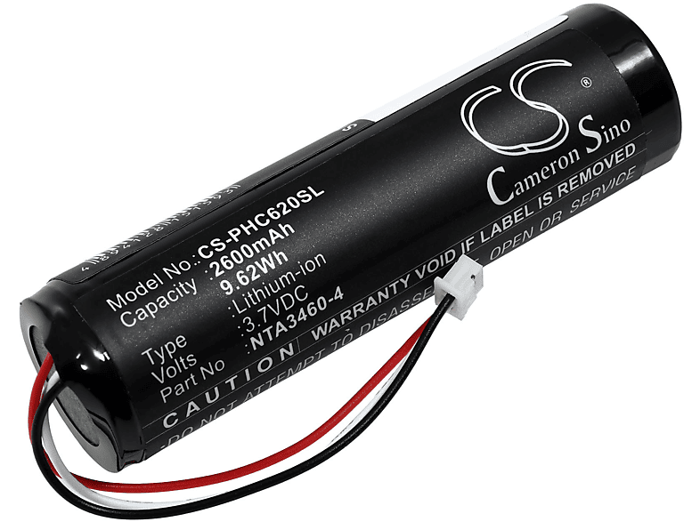 Akku 2600mAh Philips Volt, für Typ NTA3460-4 3.7 Li-Ion Akku, POWERY