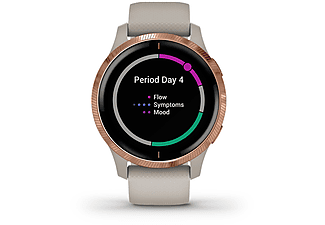 GARMIN Smartwatch Faserverstärktes Polymer mit Polymergehäuse hinten 43.2x43.2x12.4 mm, für einen Handgelenkumfang von 125 bis 190 mm, rose | SATURN