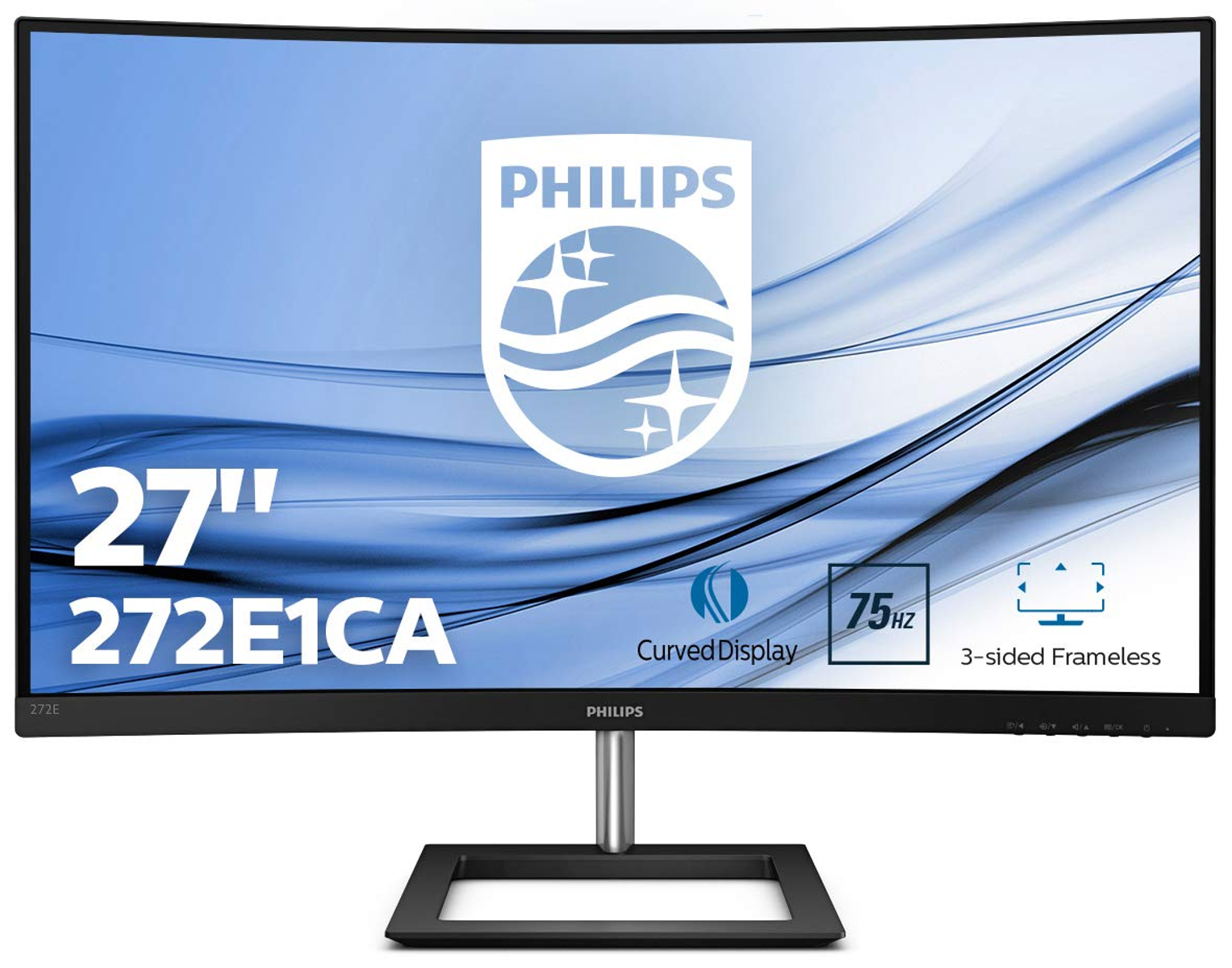 Monitor gaming - 272E1C PHILIPS, 27 ", Full-HD, 4 ms, -, Negro