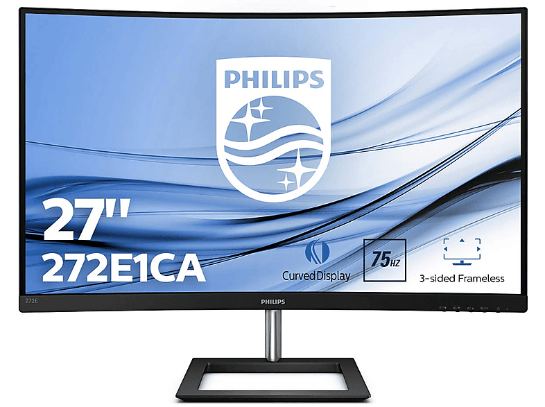 Monitor gaming PHILIPS 272E1C, 27 ", FullHD, 4 ms, Negro MediaMarkt
