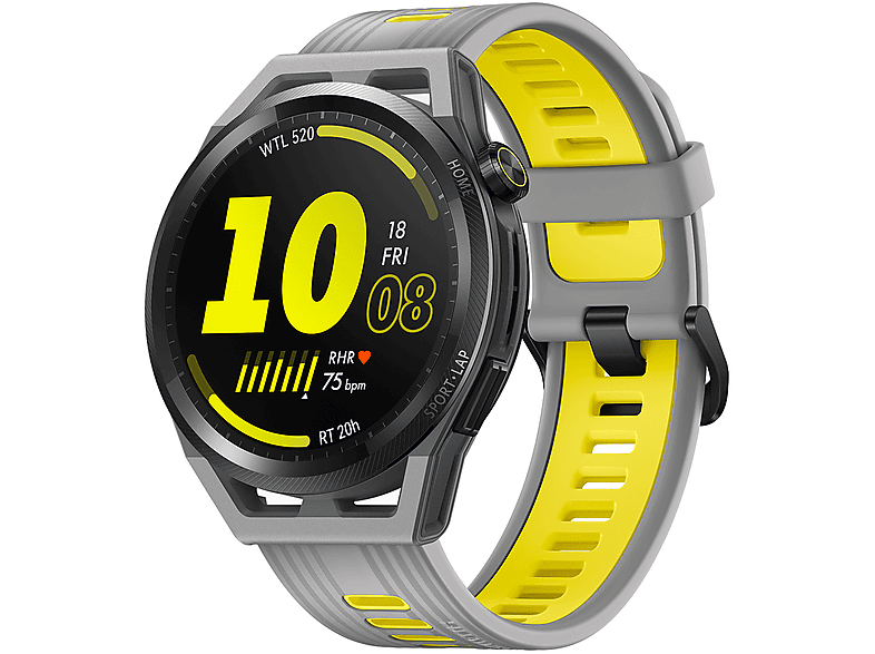 grau mm, GT HUAWEI Smartwatch Fiber Polymer Watch Silikon, 140-210 Runner