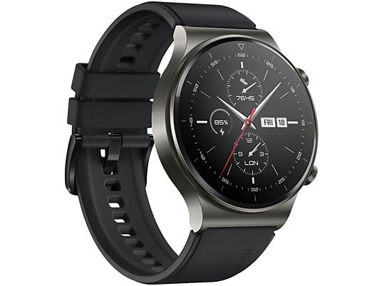 HUAWEI WATCH GT 2 PRO VIDAR B19S SPORT NIGHT BLACK Smartwatch Kunststoff, 140-210 mm, Schwarz
